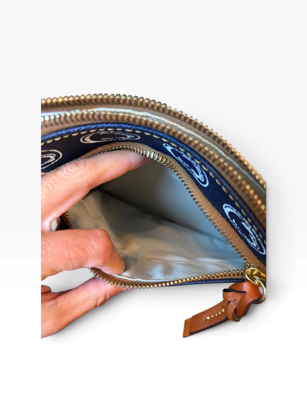 Dooney & Bourke Navy & White Penn State Nittany Lion Crossbody Bag - Picture 8 of 10